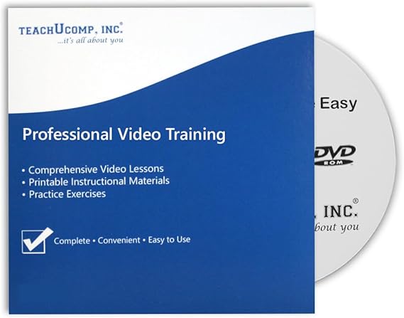 TEACHUCOMP Video Training Tutorial for QuickBooks Desktop Pro 2024 DVD-ROM Course and PDF Manual