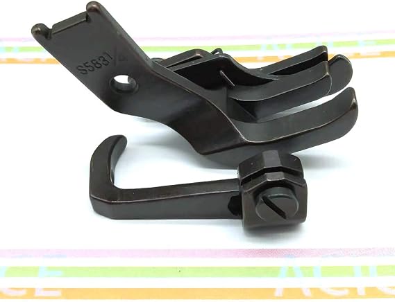 LHTACICE Industrial Sewing Machine Presser Foot Piping Walking Foot with Right Guide Welting Feed Sets S585R-1/4 for Juki DNU-1541 LU-1508 DNU-1541S CONSEW 206RB