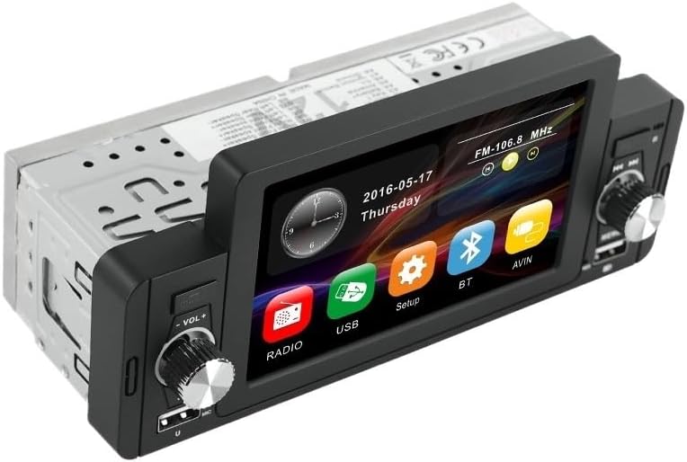 5Inch 1Din Universal HD Screen Intelligent System Multimedia Player Support Play Video Back-up Camera FM Radio Wired car-play BT(OD-L2-CAM)