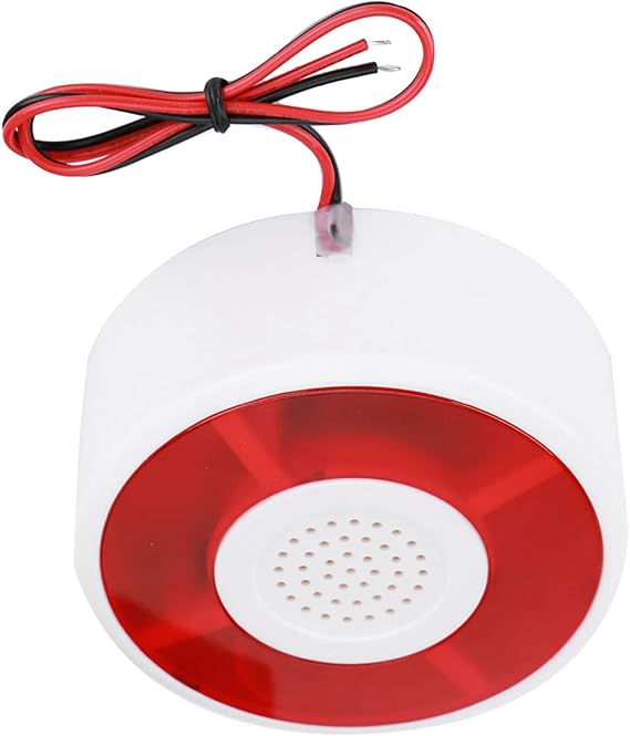 DC 12V LED Flashing Lamp Security Alarm Strobe Warning Light Siren