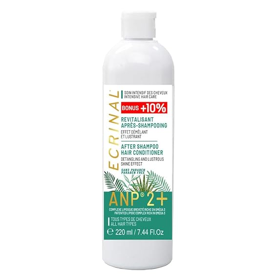 Ecrinal ANP2+ Hair Conditioner 200ml Unisex Regenerates Roots Enhances Volume & Shine Fortifying Hair Care