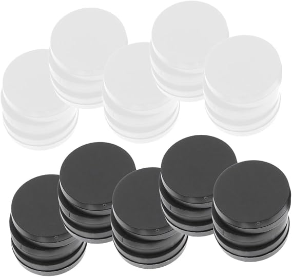Black and White Checkers Chess Game Pieces 60pcs Plastic Set