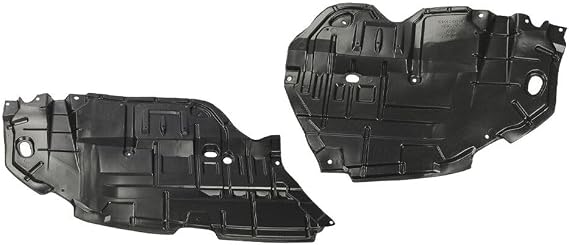 ZSYXGTAL Fits Front Engine Splash Shield Under Cover Left & Right Black 5144206140 TO1228178 ALO05096