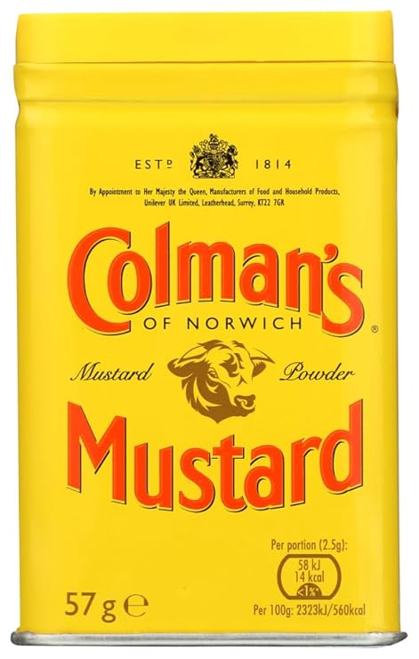 Colman's Original English Mustard Powder 57g - Pack of 6