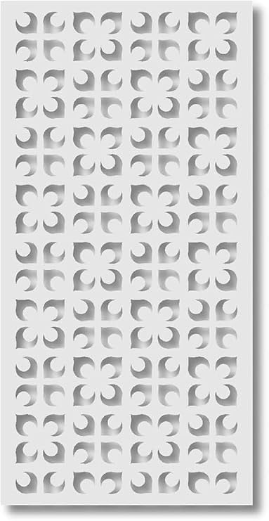 VIMA (Partisan) Decorative Wall Art Panels - 48" L x 24" W x 1/2" H, White Color PVC Board Panel with Private Screen Fence Design for Home Renovation & Wall Decor
