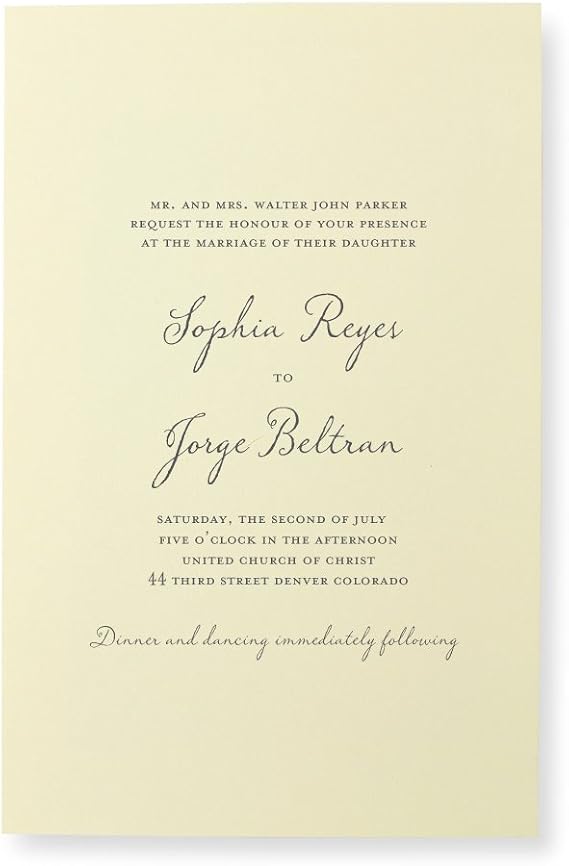 Gartner Studios Ivory Print-at-Home Wedding Invitation Kit, 100-Count