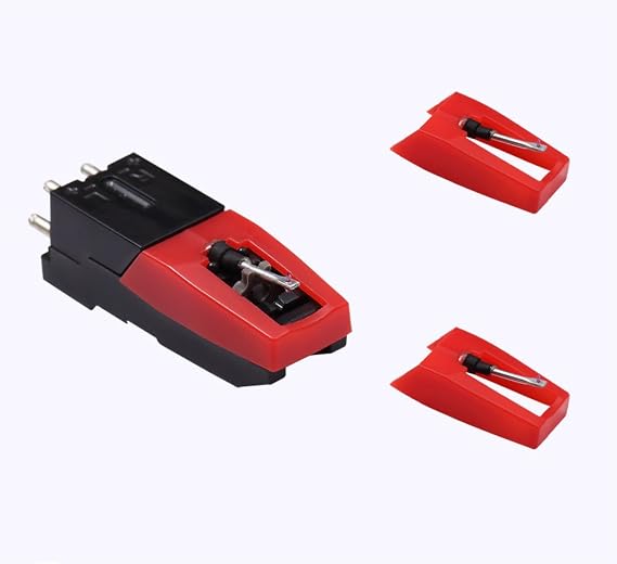 Turntable Record Player Cartridge Replacement, with 3pcs Ceramic Needle Stylus for LP Phonograph Record Player