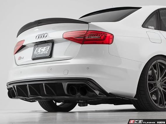ECS - Rear Diffuser (Gloss Black) Compatible with Audi B8.5 S4 / A4 S-Line