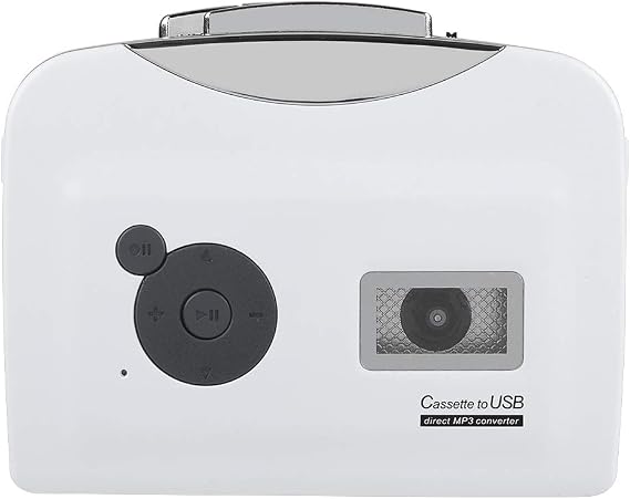 Socobeta Cassette Converter Portable Audio Player Cassette Tape to MP3 Converter with Headphone