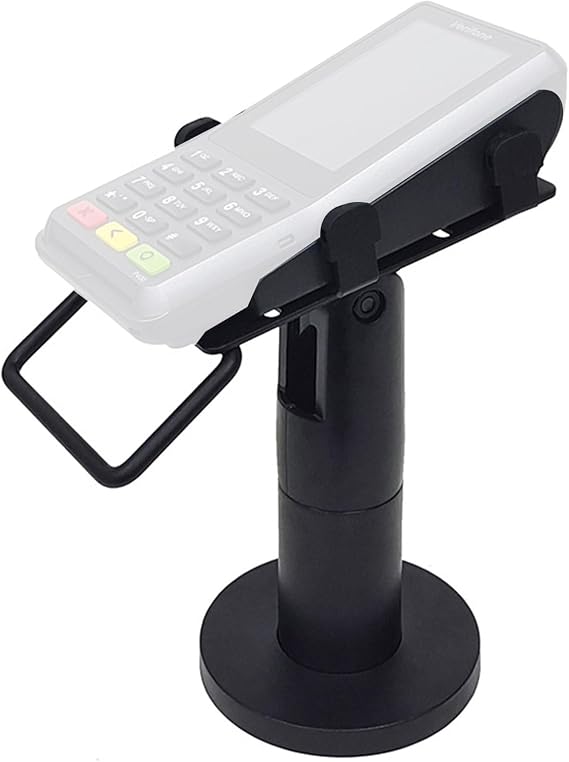 Adjustable Rotatable POS Machine Display Holder with Cable Management,Angles Rotatable Machine Stand for Retail Stores Countertops Terminal Stand