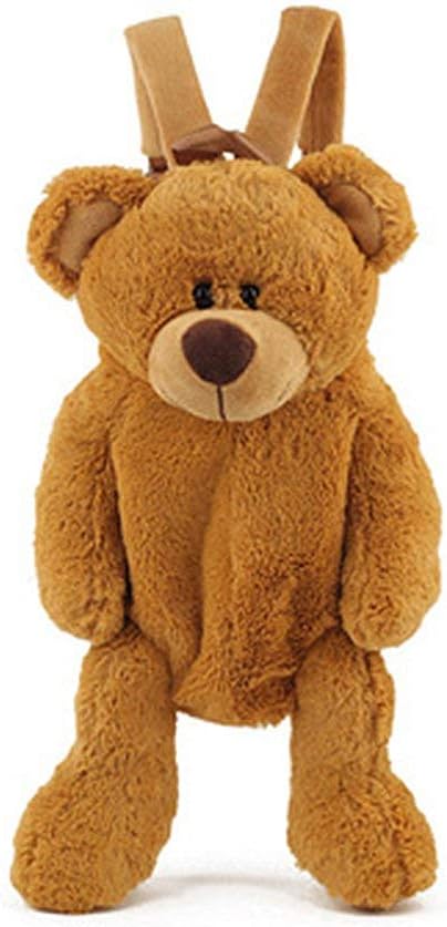 Cute Fuzzy Bear Backpack Stuffed Animal Backpack Kawaii Bunny Backpacks Fluffy Shoulder Bag Casual Daypack for Girls (Brown)