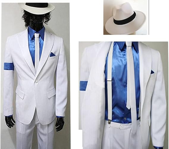 Michael Jackson Cosplay Costume + Hat, Jacket, Trousers, Michael. Jackson Thriller Performance Outfit, Cosplay Costume Men