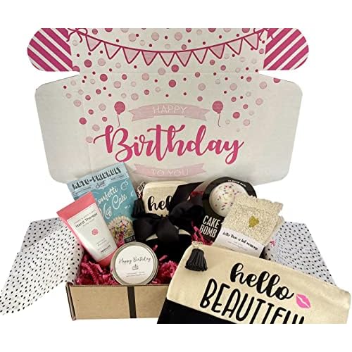 Womens Birthday Gift Box Set 7 Unique Surprise Gifts For Wife, Aunt, Mom, Girlfriend, Sister from Hey, Its Your Day Gift Box Co.