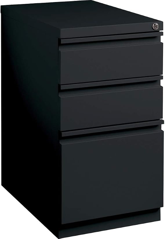 Lorell LLR49521 Mobile File Pedestal, Black