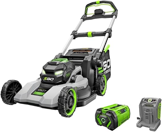 EGO Power+ LM2236SP 22'' Super Composite Mower with Select CutTM System and Touch Drive Self-Propelled with 10Ah Battery and 700W Charger