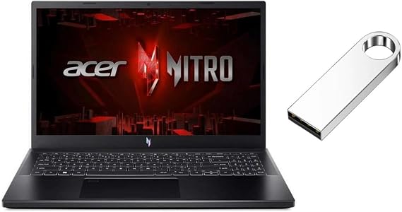 acer Nitro V 15.6" FHD 144Hz Gaming Laptop | Intel Core i5-13420H 2.1GHz | NVIDIA GeForce RTX 4050 | Backlit | Black | 16GB RAM DDR5 | 1024GB SSD | Windows 11 Home | Bundle with 64GB USB Flash Drive