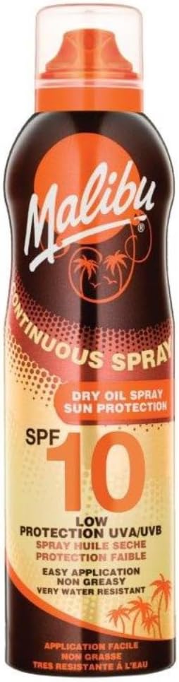Malibu Sun SPF 15 Continuous Dry Oil Spray, 175ml