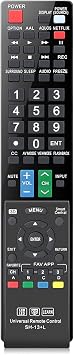 for Sharp-Smart-TV-Remote-Replacement, Universal Remote Control for All Sharp AQUOS HDTV 3D LCD LED Smart TVs