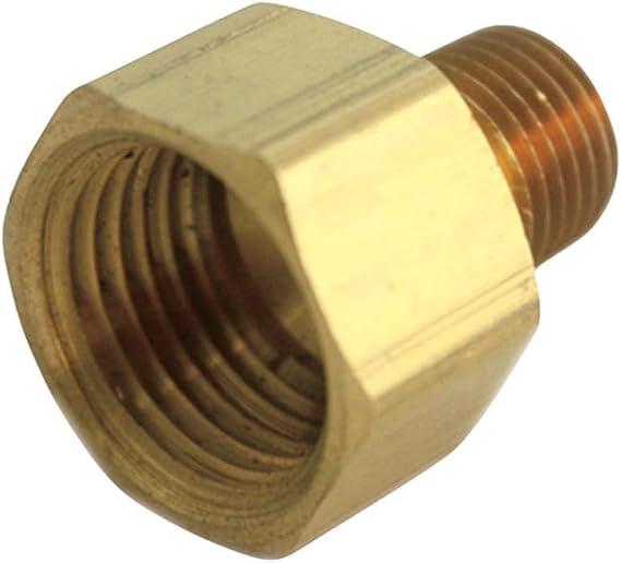 Homeplus+ 1/2 in. FPT X 3/8 in. D MPT Brass Reducing Coupling