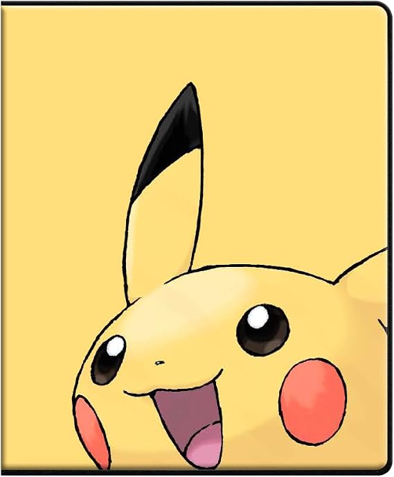 Ultra Pro | Pokemon: Pikachu 4-Pocket Portfolio | Trading Card Game Accessory, Yellow