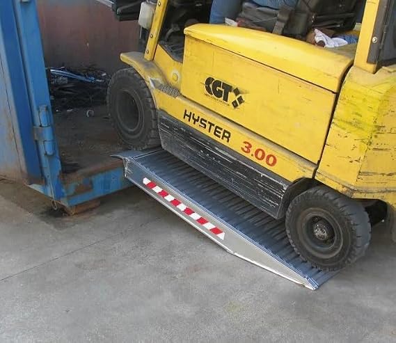 Heavy Duty Aluminium Container Ramps - Pair - 7500kg Capacity 