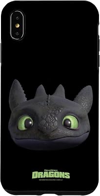 DreamWorks Dragons Toothless Night Fury Big Face Costume 3D Case for iPhone XS Max