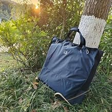 Horse Saddle Pad Storage Bag, Large Multi-Compartment Carrier with Air Mesh, Black (Navy Blue)