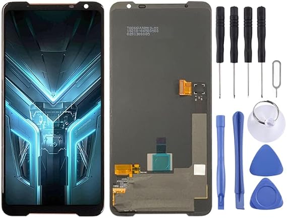 LCD Screen AMOLED LCD Screen for for ASUS ROG Phone 3 ZS661KS with Digitizer Full Assembly (Black)