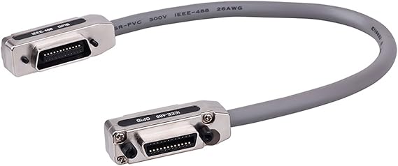 IEEE488 Cable GPIB Data Cable with Enhances Interferences Resistance for Industrial Use Seamlessly Compatibility