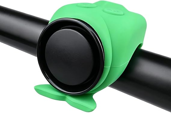 YUKI Electric Bike Horn, Quick Installation 120dB Loud Bicycle Bell Rechargeable Electronic Horn with Adjustable Volume for Adults Kids Road Bicycle Mountain Bike Scooter Ebike (Green)