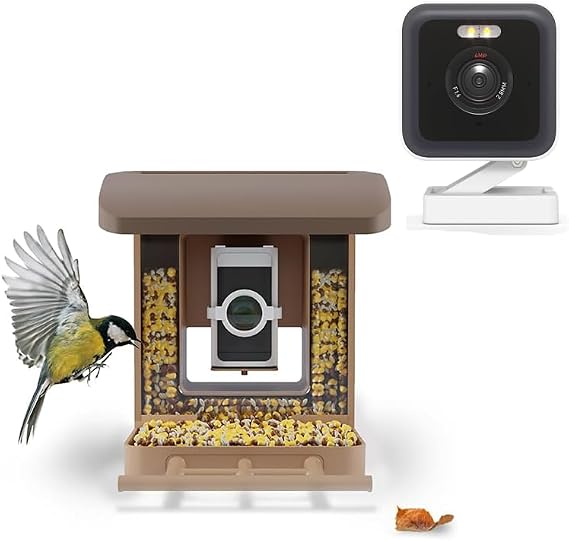 Bird Feeder Camera Case (Brown) Compatible with Wyze Camera v3 Pro