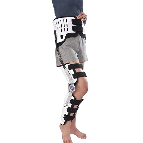 Hip And Knee Ankle Orthosis, Adjustable Hip Fixation, For Femoral Fracture, Lower Limb Paralysis, For Orthopedic Rehab, Post Op, Meniscus Tear,B/Left (A/Right)