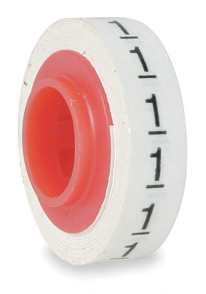 3M Black on White Wire Marker Tape Refill, No. of Labels: 576