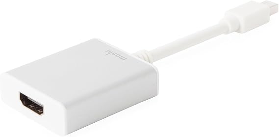 Moshi Mini DisplayPort to HDMI Adapter, Support 4K HD, Thunderbolt 2 or DisplayPort 1.2 to HDMI, Slim Aluminum Casing, for MacBook Air/Pro, iMac, Microsoft Surface Pro, Monitor, Projector