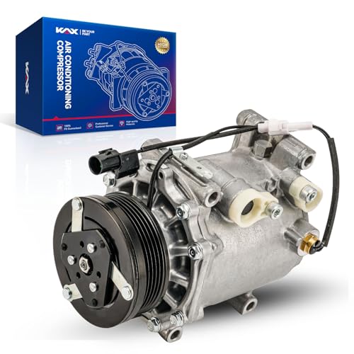 KAX Air Conditioner AC Compressor with Clutch Fit for Mitsubishi Lancer 2002 2003 2004 2005 2006 2007, for Dodge Stratus, for Chrysler Sebring 2001-2005, Replace for 78483