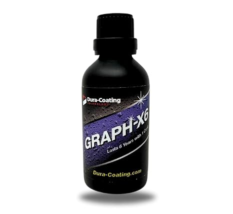DURA-COATING TECHNOLOGY, Graph-X6-10H Graphene Coating, Ceramic Nano Coating for Car Detailing, Maximum Shine & Longevity, 6 Years of Car Protection - 50ml Bottle.