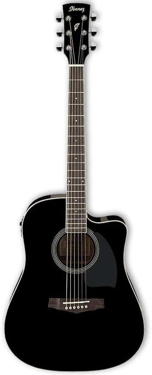 Ibanez PF15ECE PF Dreadnought Cutaway Acoustic-Electric Cutaway Guitar | (Black)