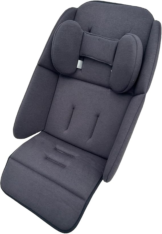Stroller Insert Liner Cushion Seat Compatible with Uppababy Vista, Vista V2, Cruz, Cruz V2, RUMBLESEAT V2 and RUMBLESEAT V2+, Skin Friendly Fabric (Dark Gray)