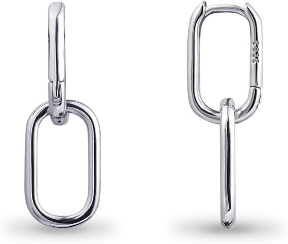 Gold and Silver Double Ring Earrings