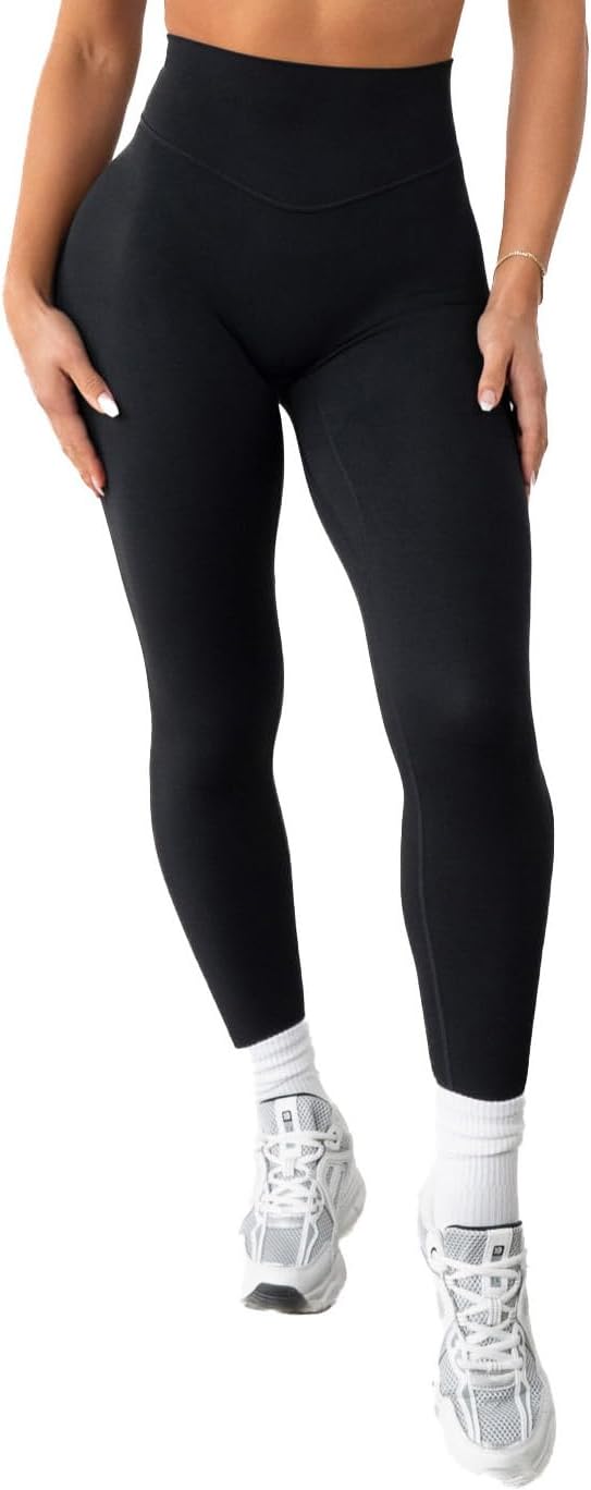 Vitality Cloud II Leggings, High Waist Tummy Control | Cloud II fabric, 77% recycled nylon with elastane; high-rise tummy-control waistband, no front seam, glute contour seam