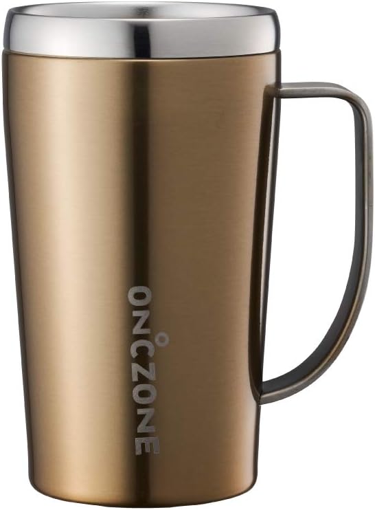 Doshisha ON°C ZONE Sub-zero Mug, 14.2 fl oz 420 ml, Gold
