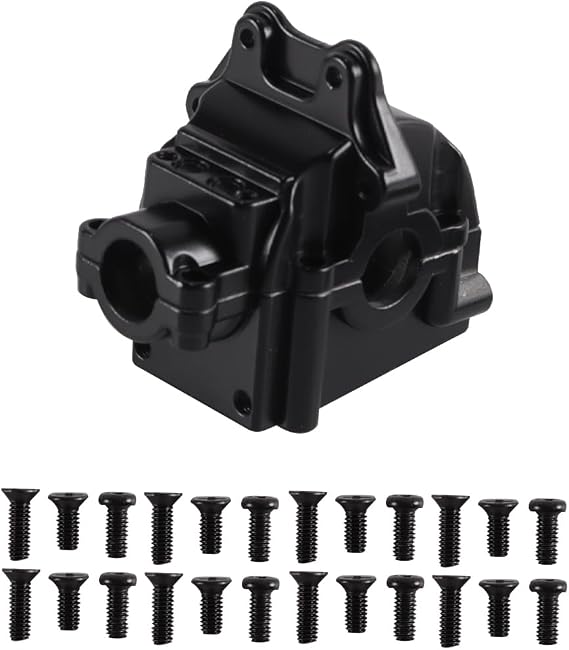 RC Gear Cover,Upper Lower Gear Cover, Differential Housing for 144001 Replacement Parts Remote Controlled Car Model (Black)