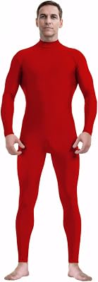 ATHX Mens and Womens Bodysuit Costume One Piece Unitard Halloween Spandex Skin Suit Cosplay Stretchy Full Body Zentai Suit