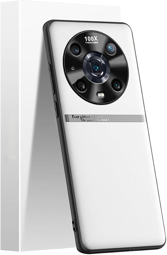 QUIETIP Case Compatible Honor Magic 4 Pro,Slim Shockproof Frosted PC Hard Cover,Lens Protective Anti-Drop,White