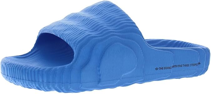 adidas Originals ADILETTE 22 SLIDES Men ID7956 (Blue/BLACK/BLAC), Size 4