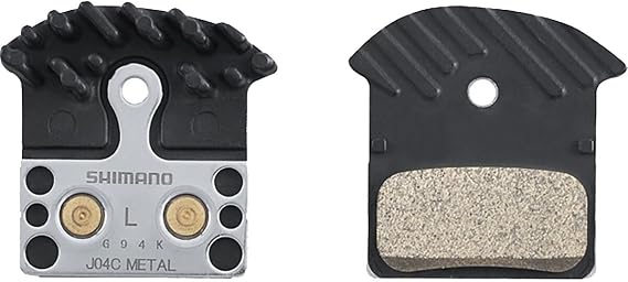 Shimano J04C Metal PAD W/FIN, W/Spring, W/Split PIN, 1 Pair