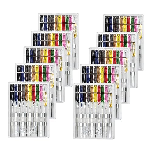 10 Boxes Quick Fix Sewing Kit, Easy Pre Threaded Needle Kit, Prethreaded Sewing Kits, Pre Threaded Needles, Pre-Threaded Needles, Needles and Thread Box, Needle and Thread Box, Fix Sewing Kit