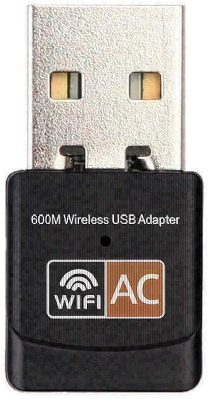 USB WiFi Adapter, AC600 Mbps Dual Band 2.4/5Ghz Wireless USB Mini WiFi New Network Adapter 802.11 Mini Wireless for Laptop/Desktop/PC, Support Desktop Laptop MAC Book Windows Notebook