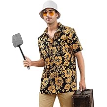Arvilhill Men's Halloween Raoul Duke Costume Casual Button Shirts (S-XXL)