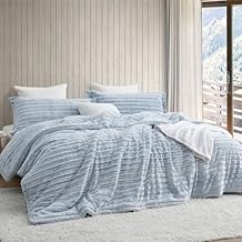 Softer Than Soft - Coma Inducer Oversized King Comforter Set - Frosted Navy Stripe